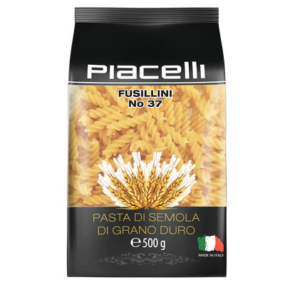 Pasta Fusillini 500 G. Piacelli