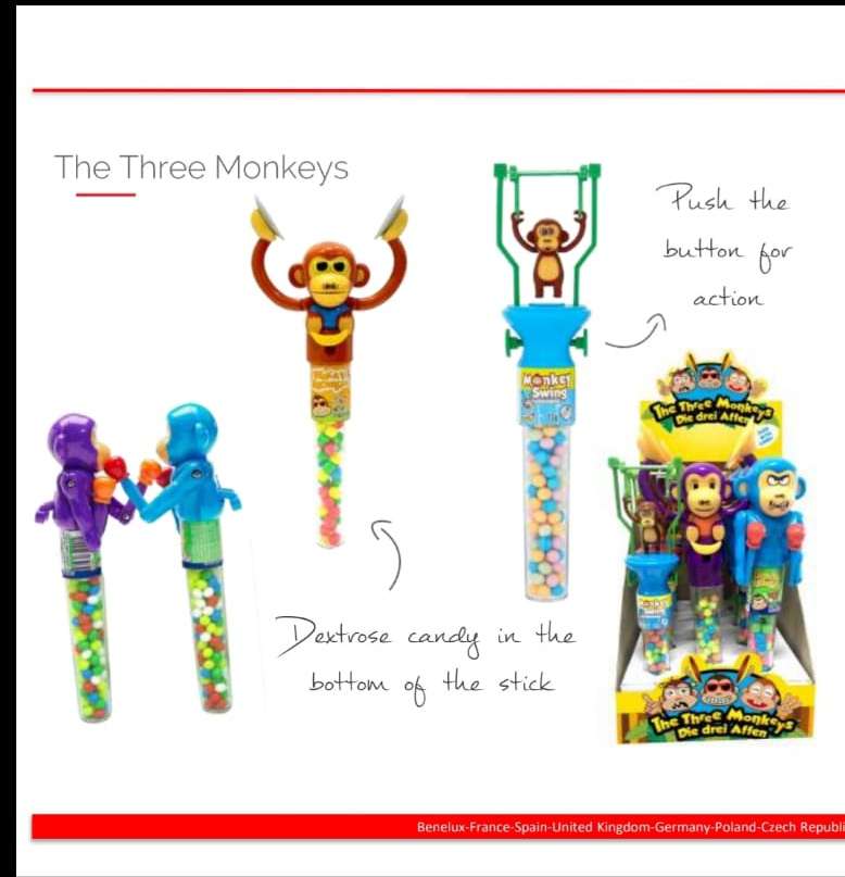 Los Tres Monos 12 Uds.