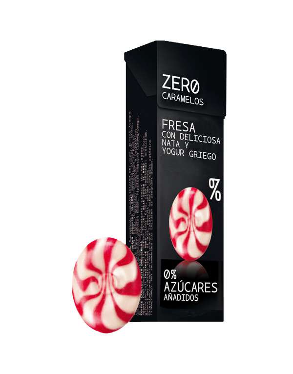 Caramelo Zero Fresa 32 Gr. 12 Uds.